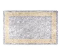 Vloerkleed wasbaar anti-slip 80x150 cm grijs337934
