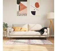 Tapis Lavable Antidérapant, Moquette de Sol, Carpette de Chambre à Coucher Salon Salle de Séjour, Moderne, Multicolore 80x150 cm