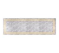Vloerkleed wasbaar anti-slip 80x300 cm grijs337935
