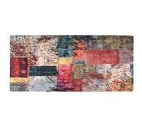 Tapis Lavable Antidérapant 80x150 cm Gris Moquette Paillasson Couloir vidaXL