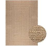 vidaXL Tapis 160x230 cm aspect jute intérieur et extérieur, tapis d'extérieur, tapis de sol, tapis d'intérieur 364833