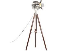 Vidaxl Lampadaire À Trépied Bois De Manguier Massif 180 Cm Marron