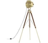 Vloerlamp driepoot 193 cm massief mangohout 286204