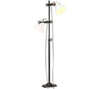 Vidaxl Lampadaire Avec 2 Abat-Jour Blanc E27 Fonte Blanc