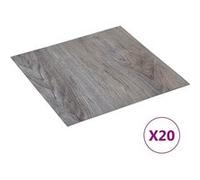 Vidaxl Planches De Plancher Autoadhésives 20 Pcs Pvc 1,86 M² Marron