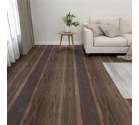 vidaXL Planches de plancher autoadhésives 55 pcs PVC 5,11 m² Marron