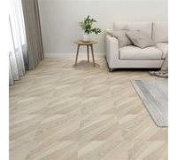 Vloerplanken zelfklevend 55 st 5,11 m² PVC gestreept beige324681