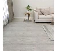 vidaXL Planches de plancher autoadhésives 55 pcs PVC 5,11m² Gris clair