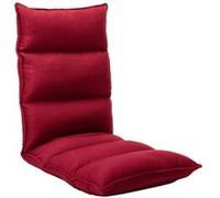 vidaXL Vloerstoel inklapbaar tissu bordeaux Rouge G