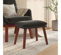 vidaXL Voetenbank 45x29,5x35 cm fluweel donkergrijs341469 Gris G
