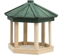 Bois de Sapin Mangeoire à Oiseaux Sauvage Octogone 33x30 cm Extérieur vidaXL