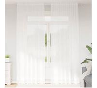 VIDAXL Voilage en dentelle floral blanc 280 x 150 cm polyester