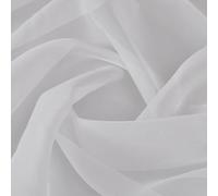vidaXL Voile blanc 1,45 x 20 m Rideau voilage Voile de mariage Lavage à la main