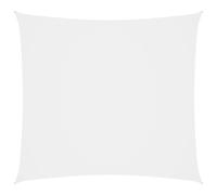 Vidaxl Voile De Parasol Tissu Oxford Carré 2,5x2,5 M Blanc Blanc