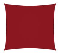 Vidaxl Voile De Parasol Tissu Oxford Carré 3,6x3,6 M Rouge Rouge