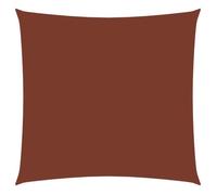vidaXL Voile de parasol Tissu Oxford carré 3x3 m Terre cuite