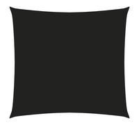 Vidaxl Voile De Parasol Tissu Oxford Carré 5x5 M Noir Noir