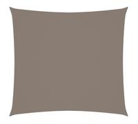 vidaXL Voile de parasol Tissu Oxford carré 5x5 m Taupe