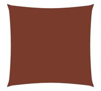 Vidaxl Voile De Parasol Tissu Oxford Carré 5x5 M Terre Cuite