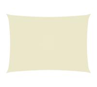 Voile de Parasol Tissu Oxford Rectangulaire 2,5x4,5 m Crème Ombrage vidaXL