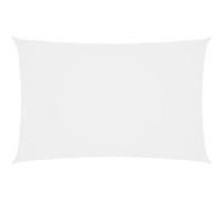 vidaXL Voile de parasol Tissu Oxford rectangulaire 2,5x5 m Blanc Blanc G