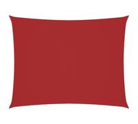 vidaXL Voile de parasol Tissu Oxford rectangulaire 2x3,5 m Rouge Rouge G