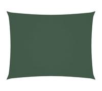 vidaXL Voile de Parasol Tissu Oxford rectangulaire 2x3 m Vert foncé