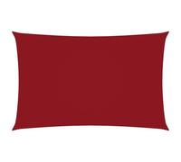 Vidaxl Voile De Parasol Tissu Oxford Rectangulaire 2x5 M Rouge Rouge