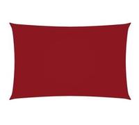 vidaXL Voile de parasol Tissu Oxford rectangulaire 2x5 m Rouge Rouge G
