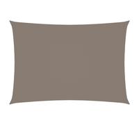 Vidaxl Voile De Parasol Tissu Oxford Rectangulaire 3,5x4,5 M Taupe