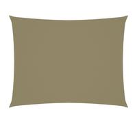 Vidaxl Voile De Parasol Tissu Oxford Rectangulaire 3,5x5 M Beige Beige