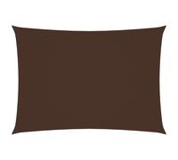 Vidaxl Voile De Parasol Tissu Oxford Rectangulaire 3x4 M Marron Marron