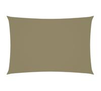 vidaXL Voile de parasol Tissu Oxford rectangulaire 3x5 m Beige