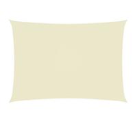 vidaXL Voile de parasol tissu oxford rectangulaire 3x5 m crème 135212