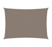 Voile de parasol tissu oxford rectangulaire 3x5 m taupe Taupe G