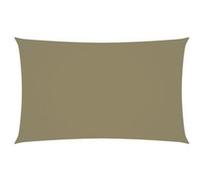 vidaXL Voile de parasol tissu oxford rectangulaire 3x6 m beige 135158 Beige G