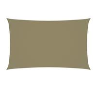 Voile de parasol tissu oxford rectangulaire 3x6 m beige 135158