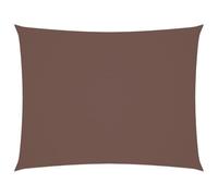 vidaXL Voile de Parasol Tissu Oxford rectangulaire 3x6 m Marron, Voile de Parasol, bâche de Parasol, écran Solaire, voiles de Parasol