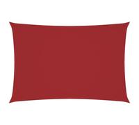 vidaXL Voile de parasol Tissu Oxford rectangulaire 3 x 6 m Rouge
