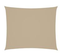 vidaXL Voile d'ombrage Tissu Oxford rectangulaire 4 x 6 m beige
