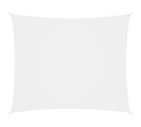 vidaXL Voile de Parasol Voile d'Ombrage Ecran Solaire de Jardin Store de Patio Terrasse Balcon Extérieur Tissu Oxford Rectangulaire 4x6 m Blanc