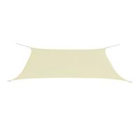 vidaXL Parasol en tissu Oxford rectangulaire crème 4x6 m
