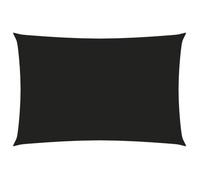 vidaXL Voile de parasol Tissu Oxford rectangulaire 4x6 m Noir