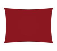 Vidaxl Voile De Parasol Tissu Oxford Rectangulaire 4x6 M Rouge Rouge