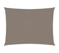 Vidaxl Voile De Parasol Tissu Oxford Rectangulaire 4x6 M Taupe
