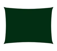Vidaxl Voile De Parasol Tissu Oxford Rectangulaire 4x6 M Vert Foncé Vert