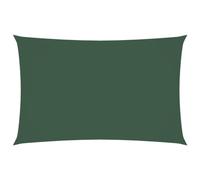 vidaXL Voile de Parasol Tissu Oxford rectangulaire 4x7 m Vert foncé