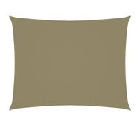 Vidaxl Voile De Parasol Tissu Oxford Rectangulaire 5x6 M Beige
