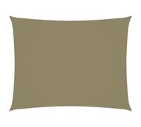 Vidaxl Voile De Parasol Tissu Oxford Rectangulaire 6x7 M Beige Beige