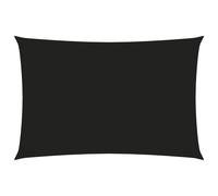 Vidaxl Voile De Parasol Tissu Oxford Rectangulaire 6x8 M Noir Noir